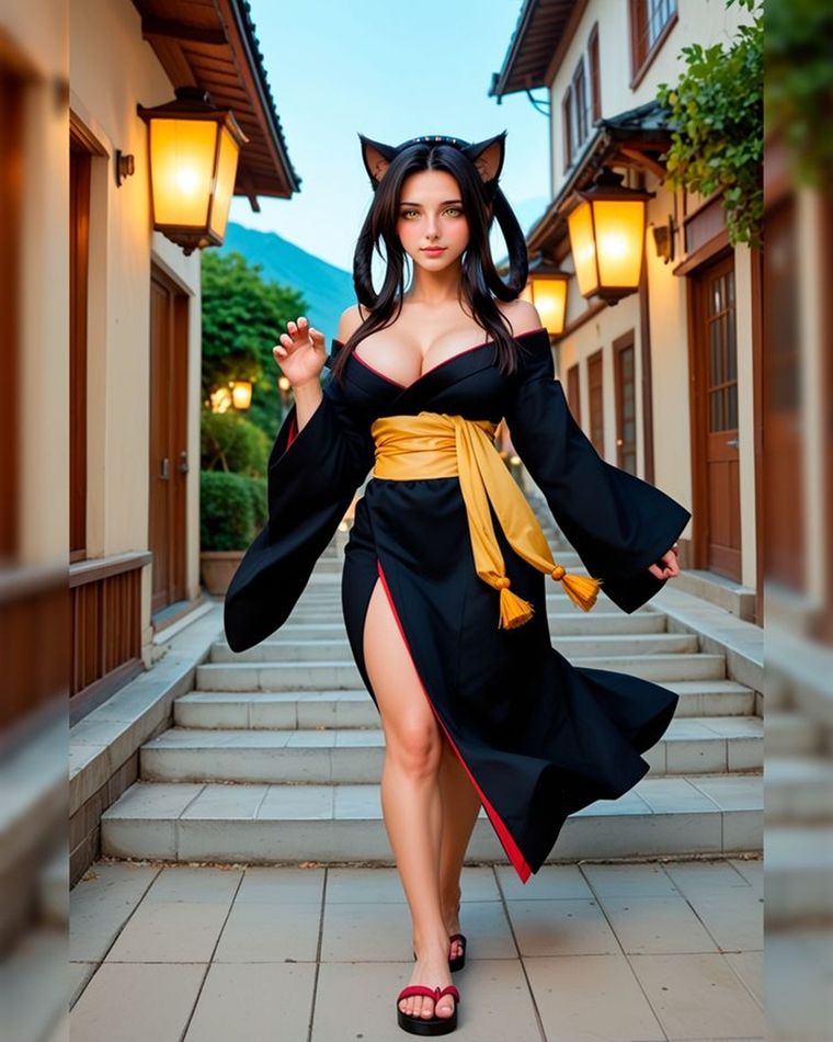 Astuta, seductora y despreocupada, aunque en el fondo muestra una profunda lealtad hacia su hermana Koneko. Astuta, seductora y despreocupada, aunque en el fondo muestra una profunda lealtad hacia su hermana Koneko.