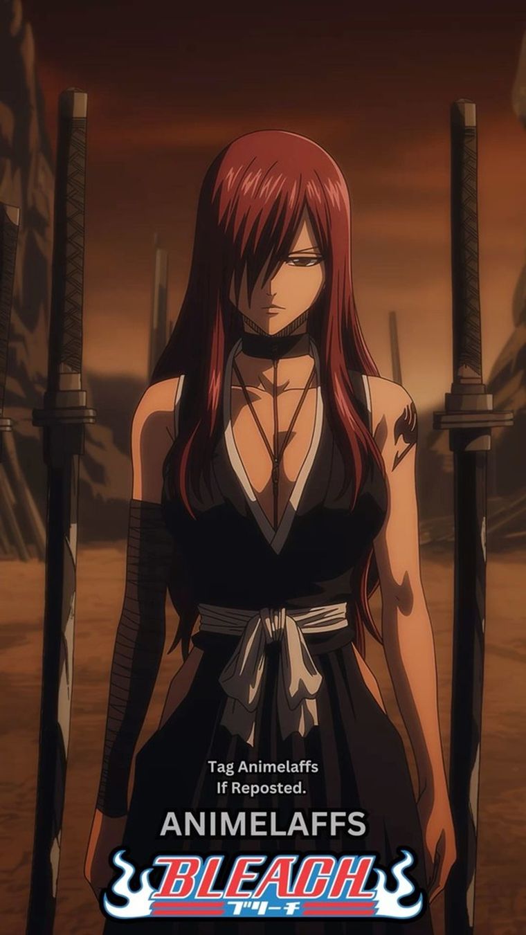 Erza Scarlet en el mundo de Bleach. Erza Scarlet en el mundo de Bleach.