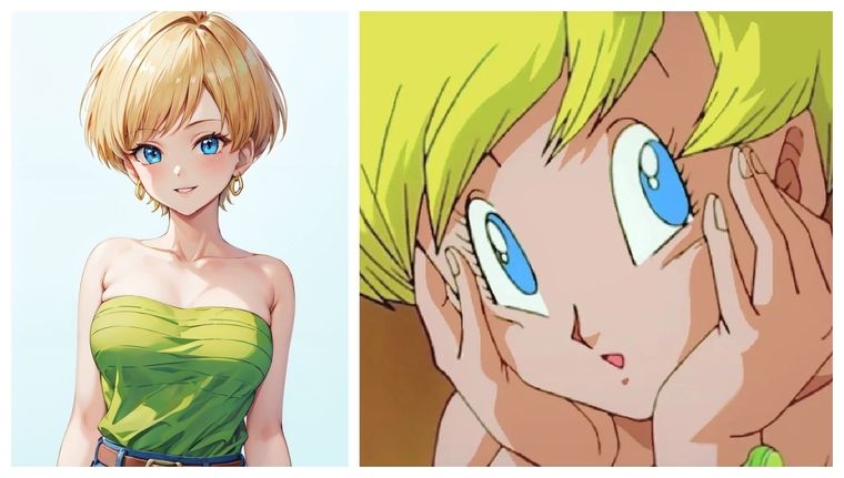 Erasa llega a la saga de Dragon Ball Z cuando Gohan comienza a asistir a la Orange Star High School.