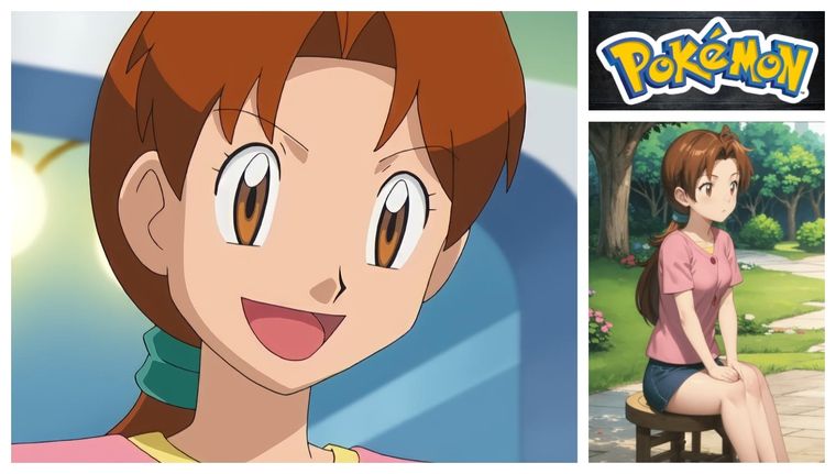 La IA recrea por primera vez a la madre de Ash, la bella Delia Ketchum llega desde Pokémon