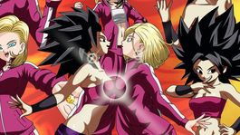 Dragon Ball Z: fan art fusiona a Androide 18 y Caulifla