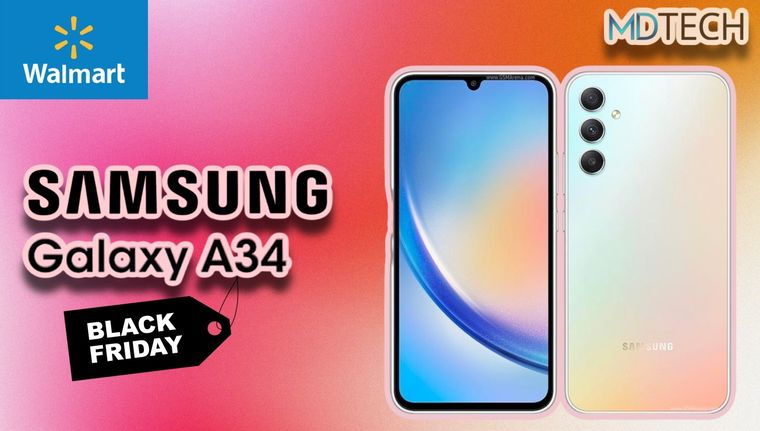 Black Friday y Walmart te traen el Samsung Galaxy A34 a un precio de regalo