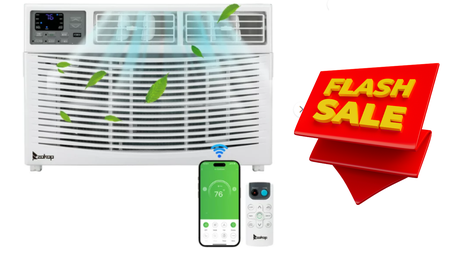 El aire acondicionado está en oferta por tiempo limitado.