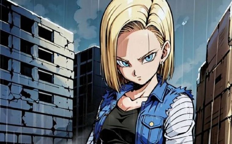 Te sorprenderá lo distinto que era la Androide 18 en sus bocetos originales