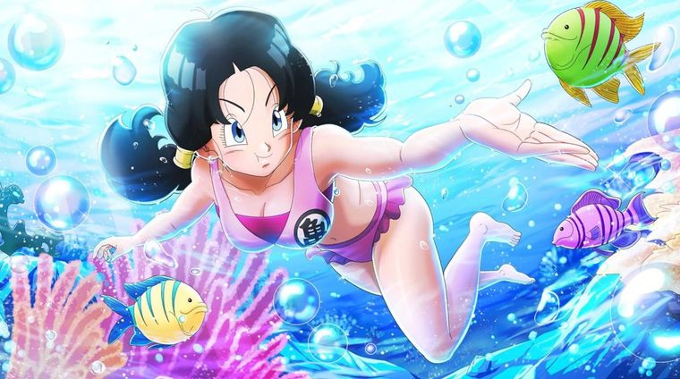 Imagen oficial de Videl en traje de baño Imagen oficial de Videl en traje de baño