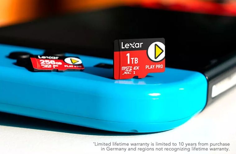 Lexar lanza la primera microSD Express de 1TB para Nintendo Switch 2