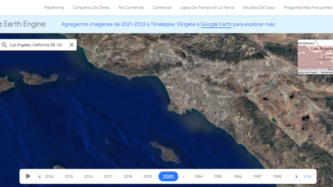 Los Ángeles según Google Earth