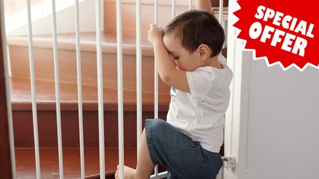 Esta puerta para bebés está en oferta por tiempo limitado