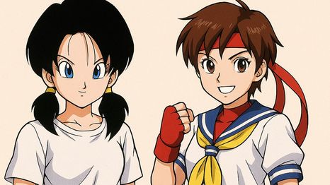 Videl y Sakura Kusagano juntas en un crossover soñado por fans de Dragon Ball Z y Street Fighter