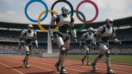 Atletas robot compiten en los primeros juegos humanoides del mundo