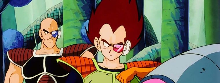 En su debut, Vegeta incluía una llamativa cabellera roja En su debut, Vegeta incluía una llamativa cabellera roja