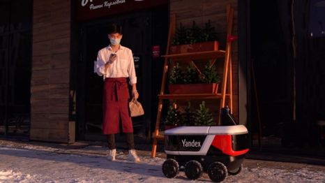 Nueva York tiene deliverys realizados por robots.