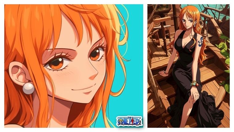 Cómo se vería Nami en el arco de Zou de One Piece, según la IA