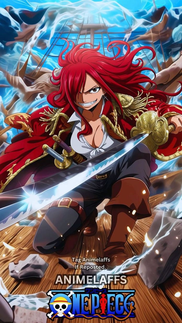 Erza Scarlet en el mundo de One Piece. Erza Scarlet en el mundo de One Piece.
