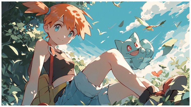 En la serie animada de Pokémon, Misty es uno de los personajes fundacionales.
