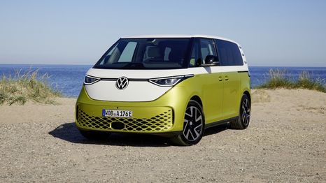 La eléctrica y rediseñada Volkswagen ID. Buzz.