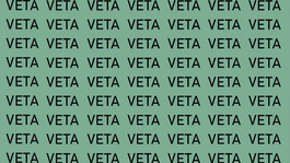 Encuentra la palabra Beta que está escondida entre Veta