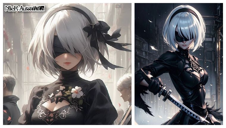 Así luce 2B de NieR:Automata en una increíble versión realista realizada por la IA