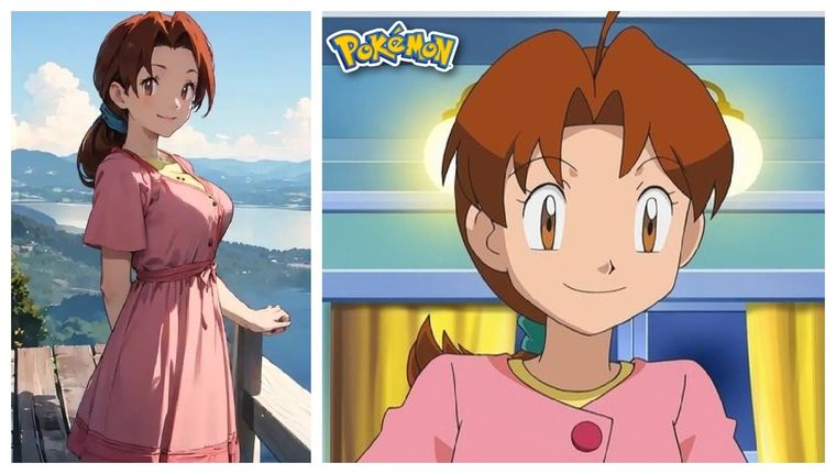 Delia Ketchum se revela por primera vez en esta increíble versión hiperrealistas realizada por la IA