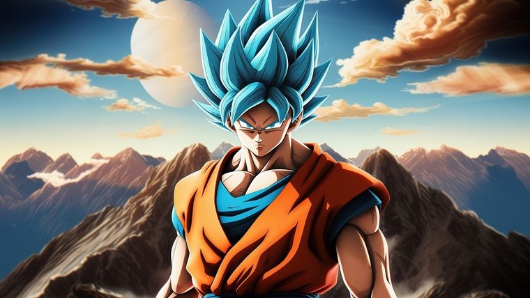 Goku en fase Super Siayajin Blue