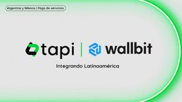 Alianza entre tapi y wallbit para e-pagos en países de latinoamérica