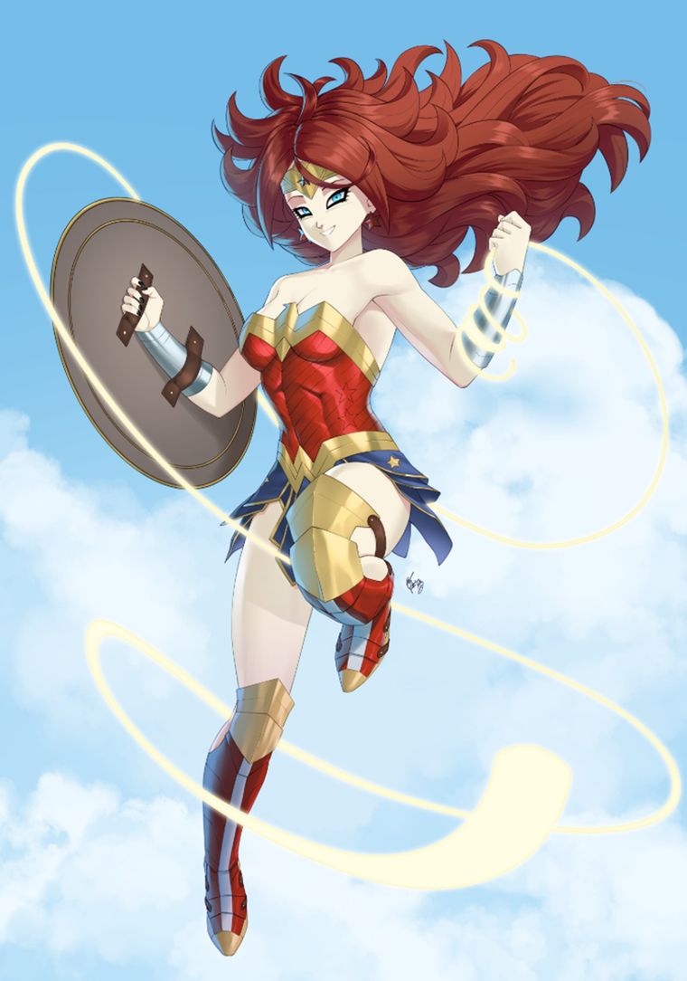Androide 21 da un giro heroico y se transforma en la Mujer Maravilla del universo DC Androide 21 da un giro heroico y se transforma en la Mujer Maravilla del universo DC