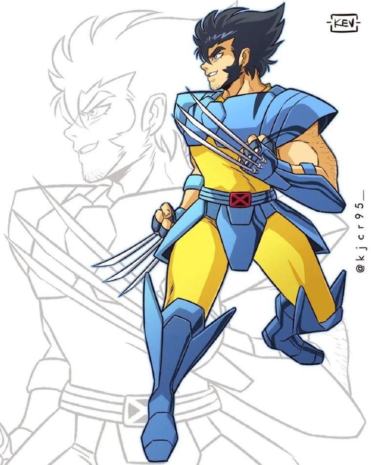 Wolverine con Armadura del Zodiaco Wolverine con Armadura del Zodiaco