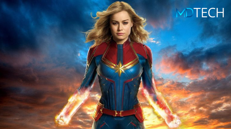 Esta modelo logró un sensual cosplay tomando como inspiración a Capitana Marvel.