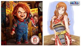 Nami de One Piece se convierte en Chucky gracias a la magia de la inteligencia artificial