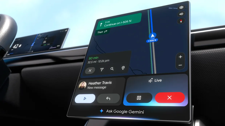 Gemini se integrará a Android Auto para ofrecer una experiencia de conducción más fluida y personalizada. Gemini se integrará a Android Auto para ofrecer una experiencia de conducción más fluida y personalizada.