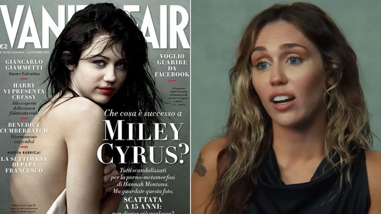 Miley Cyrus habló sobre la polémica fotografía que fue portada de una revista en 2008