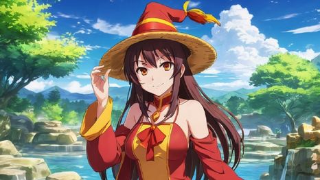 Una IA trajo a la vida a Megumin de KonoSuba en una representación increíble