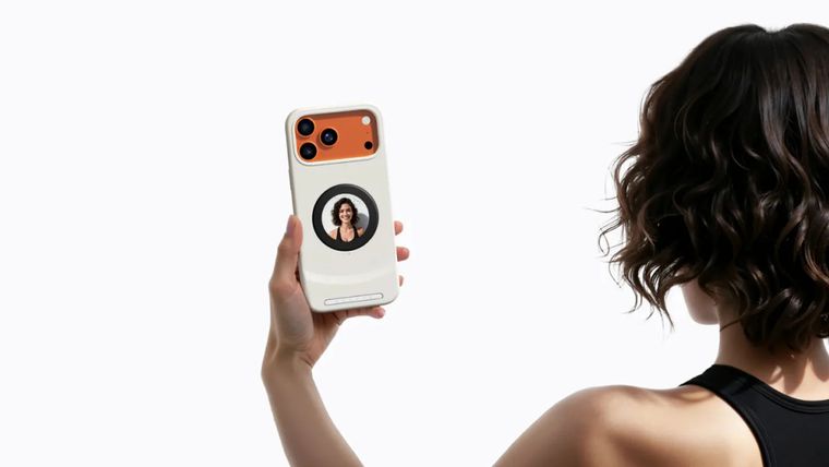 La funda transforma el iPhone 17 al sumar una cámara extra basada en pantalla trasera.