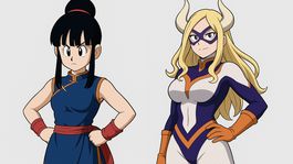 Así se vería Milk de Dragon Ball si fuera una heroína como Mt. Lady de My Hero Academia
