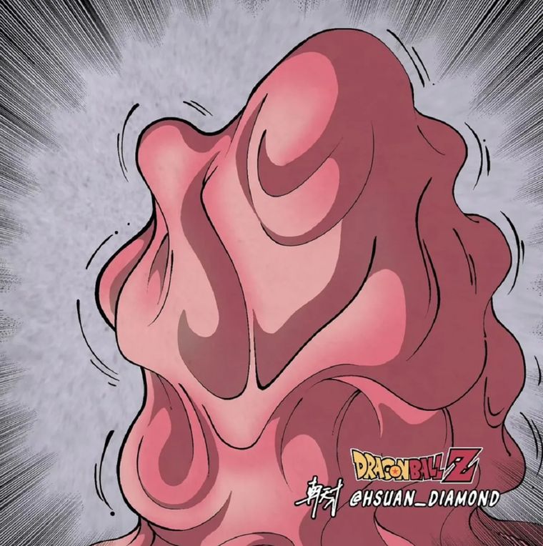 Majin Boo se fusiona con Nappa Majin Boo se fusiona con Nappa