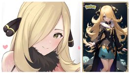 Por primera vez esta IA revela la forma realista de la bella Cynthia, la entrenadora Pokémon