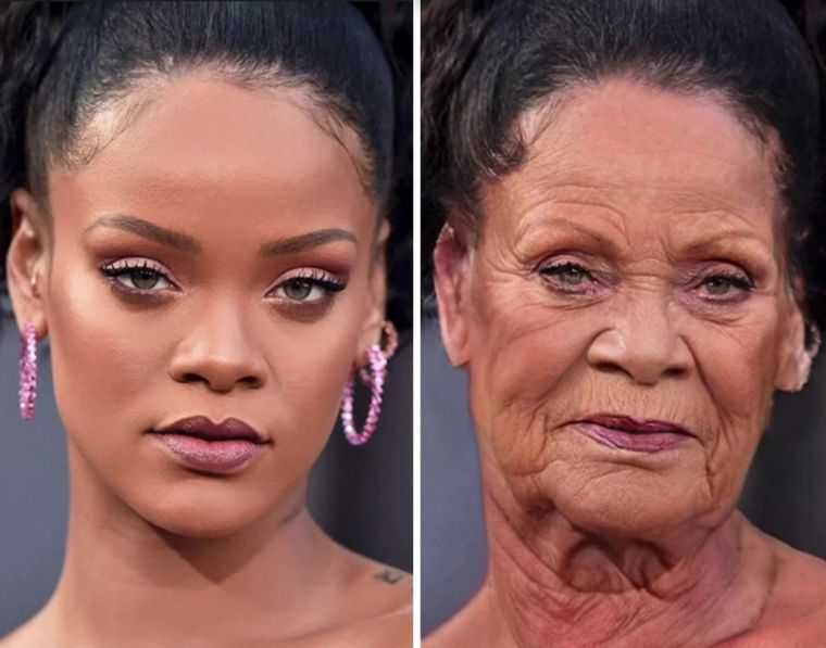 Muchos famosos fueron editados para tener 40 años más