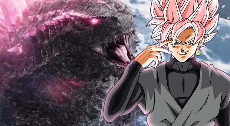 Godzilla y Goku Black Rose