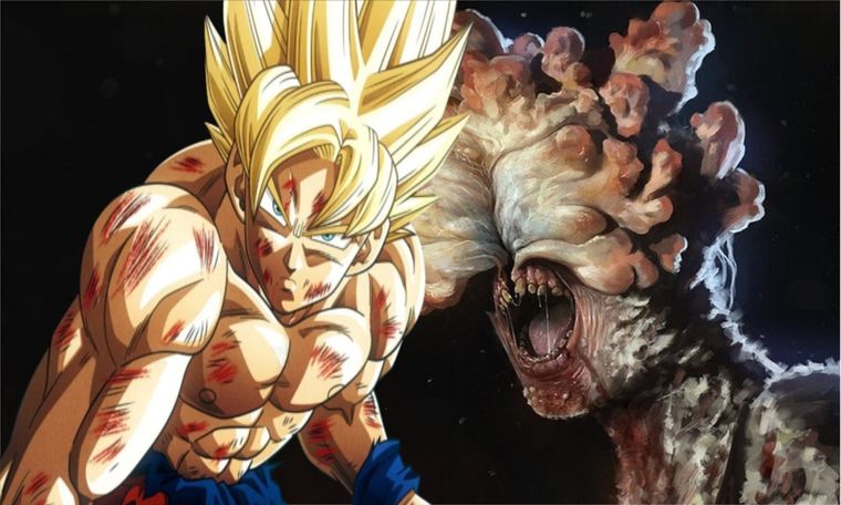 Dragon Ball: así se vería Goku como Super Saiyajin, pero siendo dominado por el cordyceps, el hongo de The Last of Us