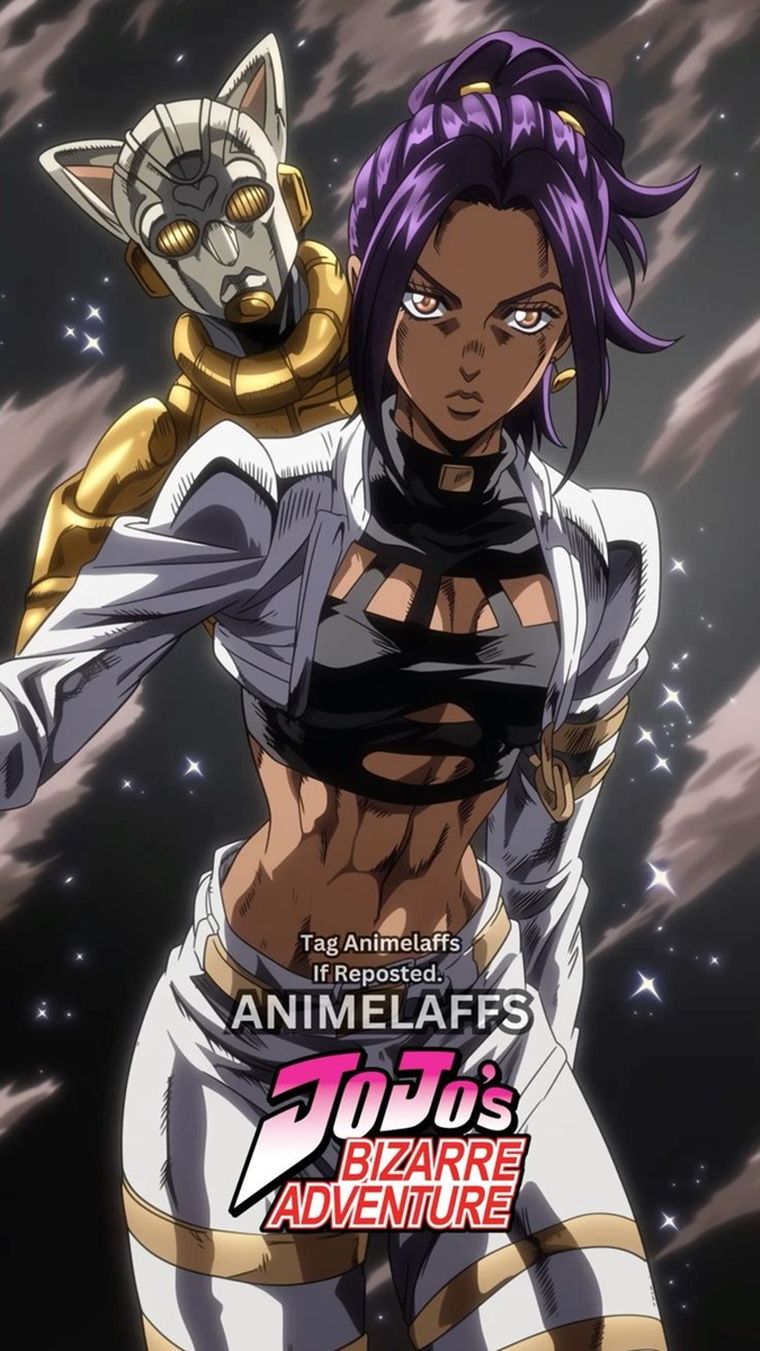 Yoruichi Shihouin en JoJo’s Bizarre Adventure. Yoruichi Shihouin en JoJo’s Bizarre Adventure.