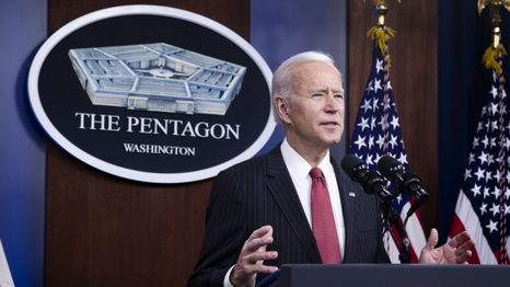 Joe Biden en el Pentágono