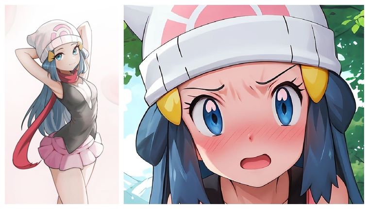 Esta IA crea la primera versión hiperrealista de la bella entrenadora Dawn, de la serie Pokémon