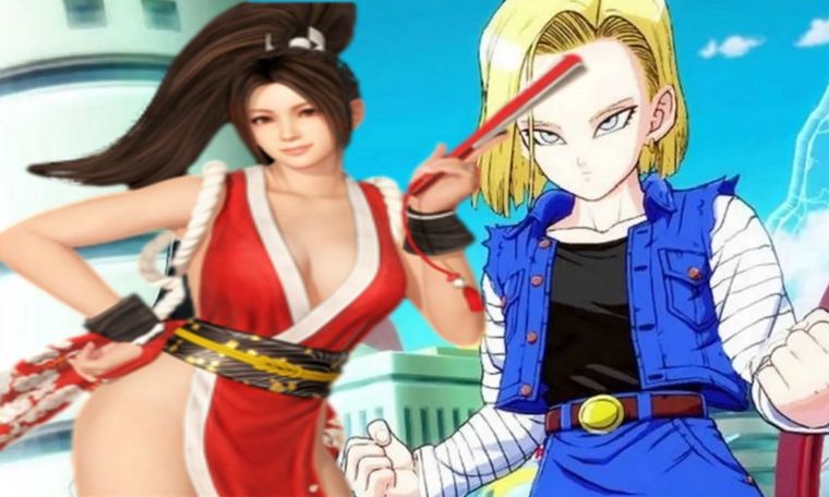 Increíble fusión entre Androide 18 de Dragon Ball y Mai Shiranui de The King of Fighters