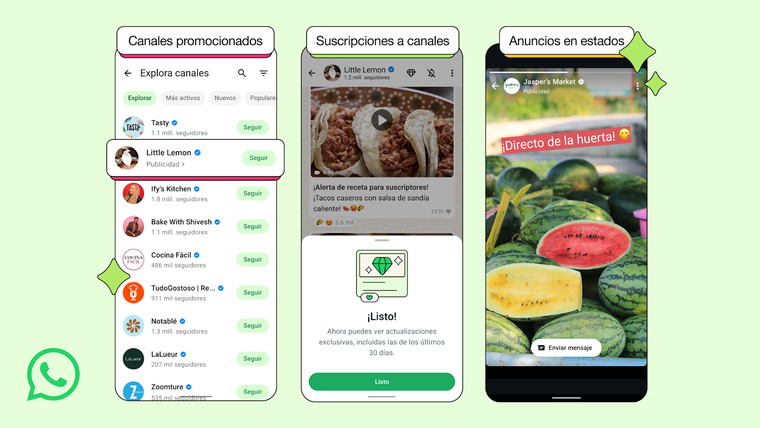 Los cambios de la app de mensajería se ubican en la sección de Novedades. Los cambios de la app de mensajería se ubican en la sección de Novedades.
