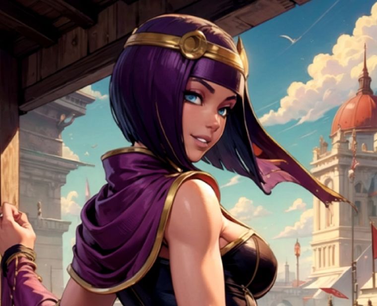 Menat, la joven adivina egipcia