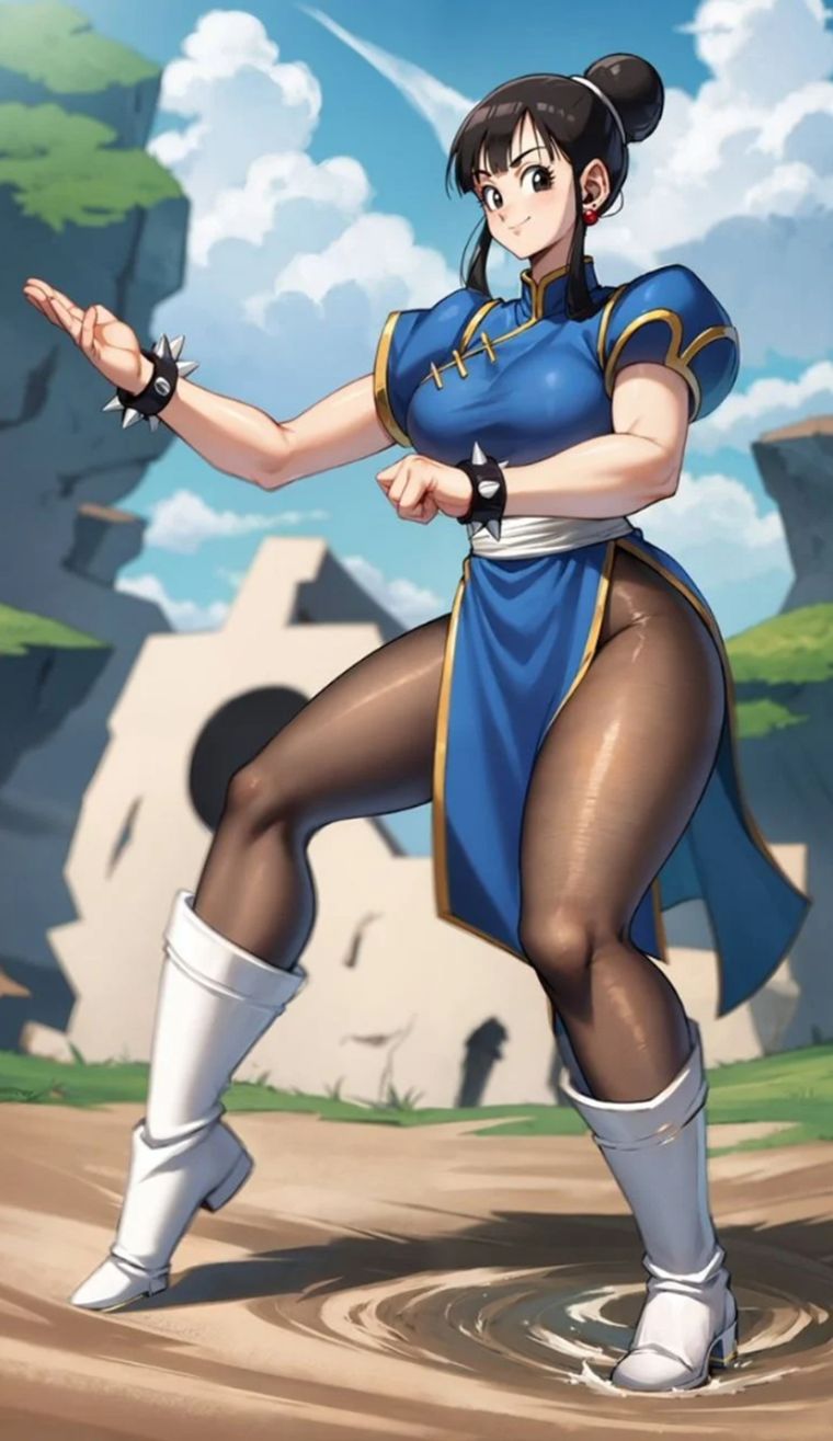 Así se veria Milk como ChunLi Así se veria Milk como ChunLi