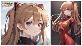 Esta IA nos muestra las 5 mejores versiones fan arts de Asuka Langley, la protagonista de Evangelion
