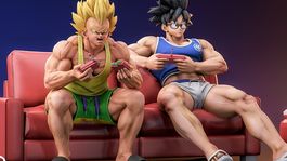 Dragon Ball: Goku y Vegeta se transforman en gamers en estas nuevas figuras de colección