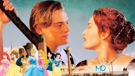 Las princesas toman el poder de la película de Titanic según esta IA.