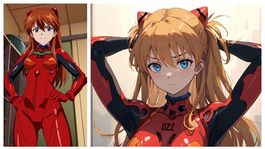 Conoce la primera versión hiperrealista que esta IA recreó para Asuka, la bella piloto de Evangelion